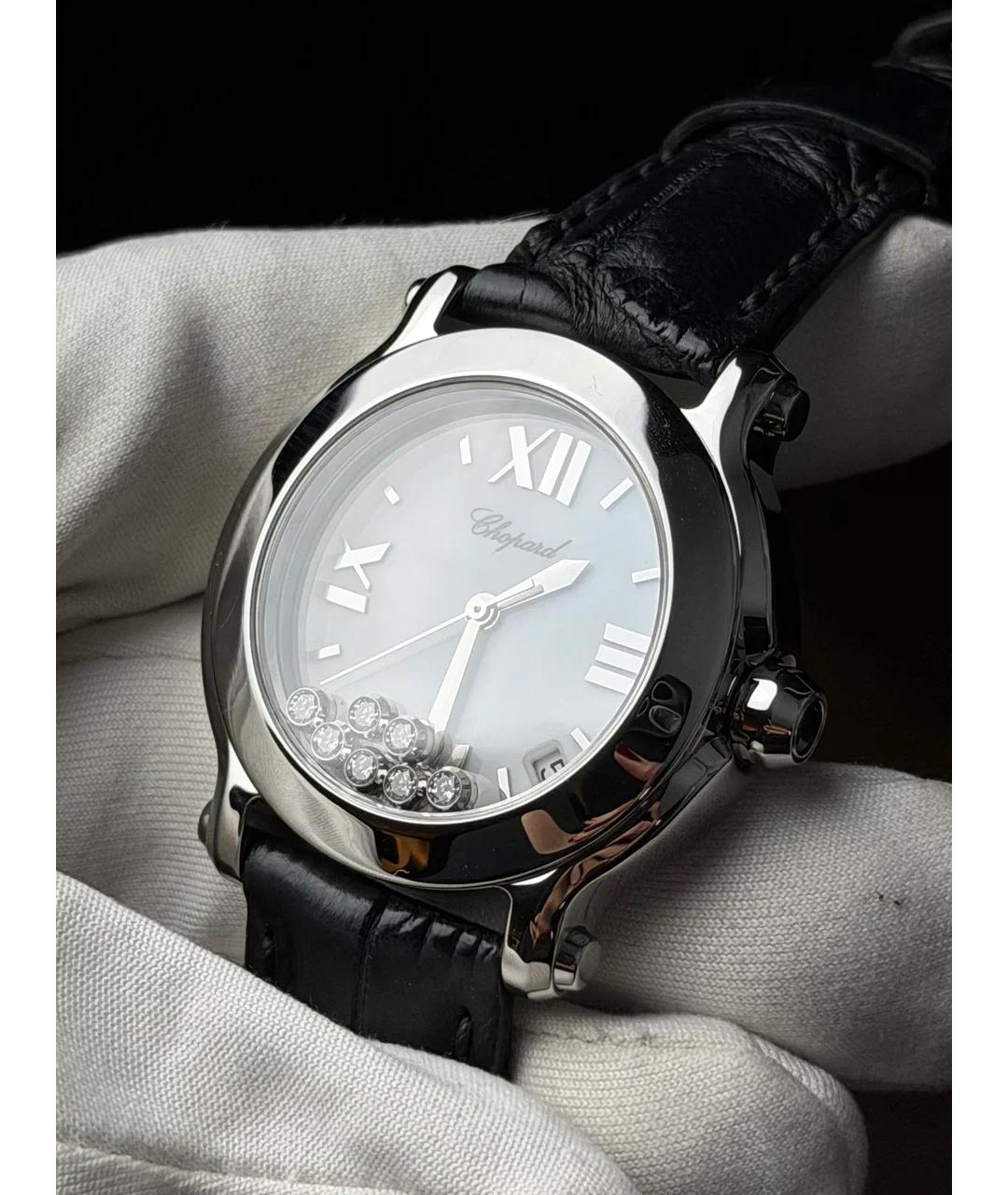 CHOPARD Белые металлические часы, фото 3