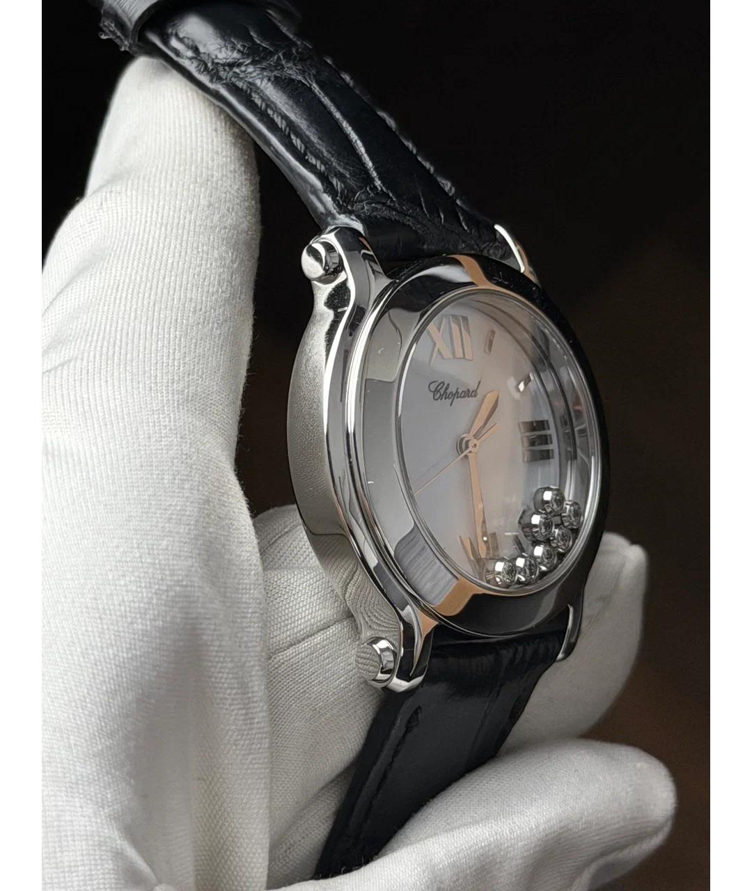 CHOPARD Белые металлические часы, фото 4