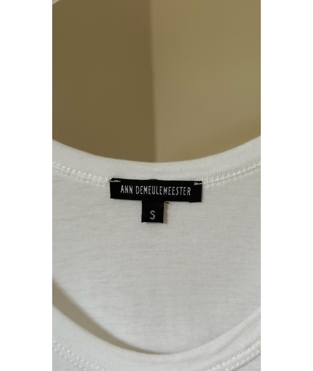 ANN DEMEULEMEESTER Белая майка, фото 4