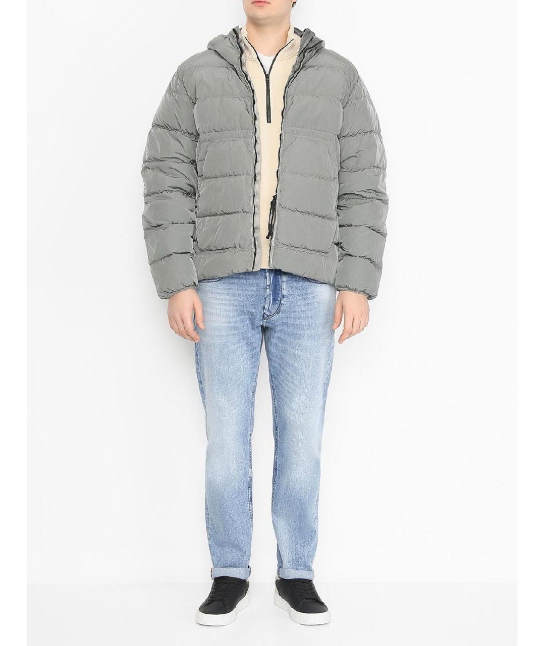 CP COMPANY Серый нейлоновый пуховик, фото 5