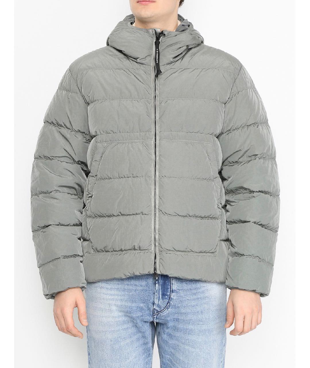 CP COMPANY Серый нейлоновый пуховик, фото 3