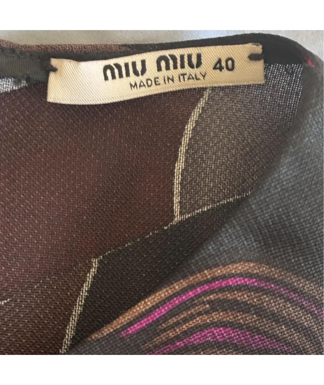 MIU MIU Шелковое платье, фото 4