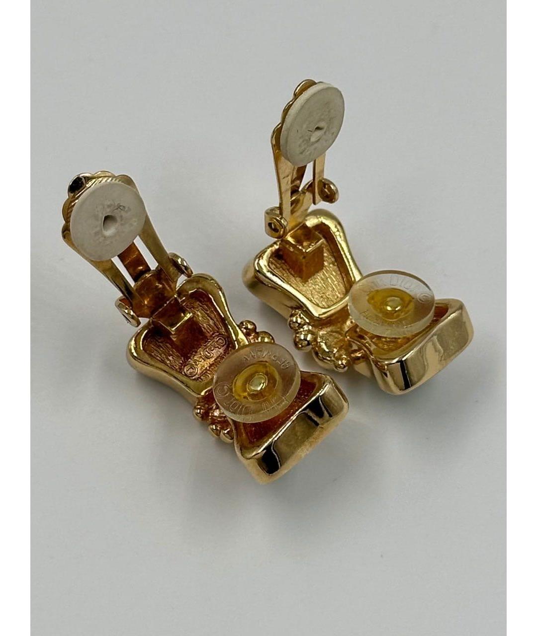 CHRISTIAN DIOR Мульти позолоченные клипсы, фото 6