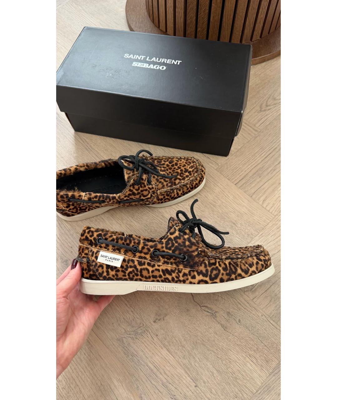 SAINT LAURENT Мульти мокасины, фото 8