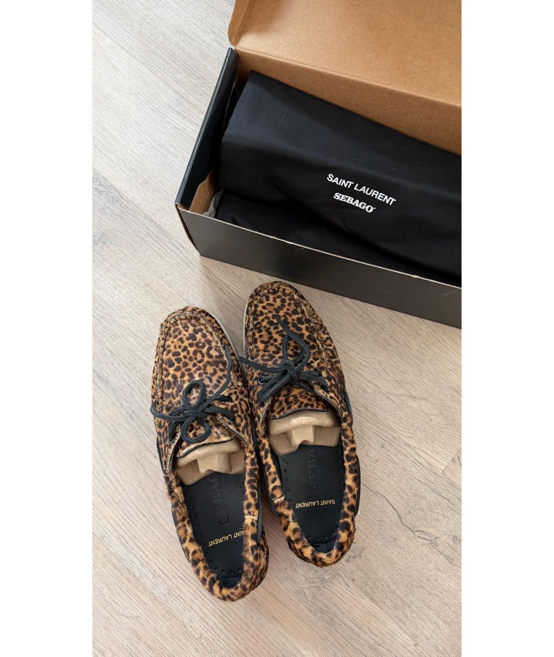 SAINT LAURENT Мульти мокасины, фото 6