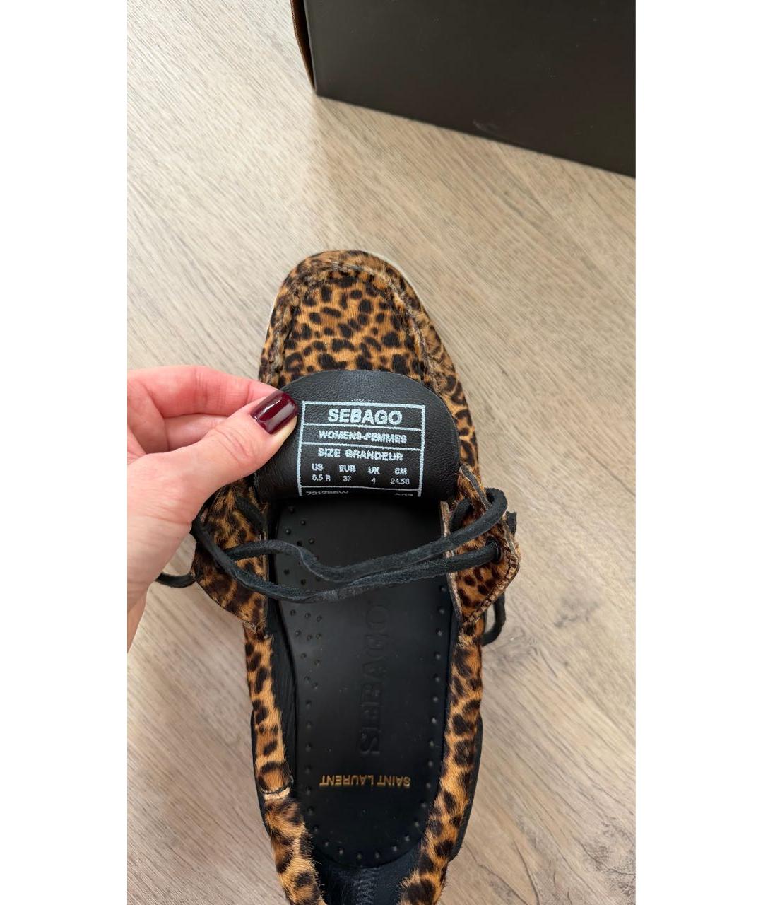 SAINT LAURENT Мульти мокасины, фото 5