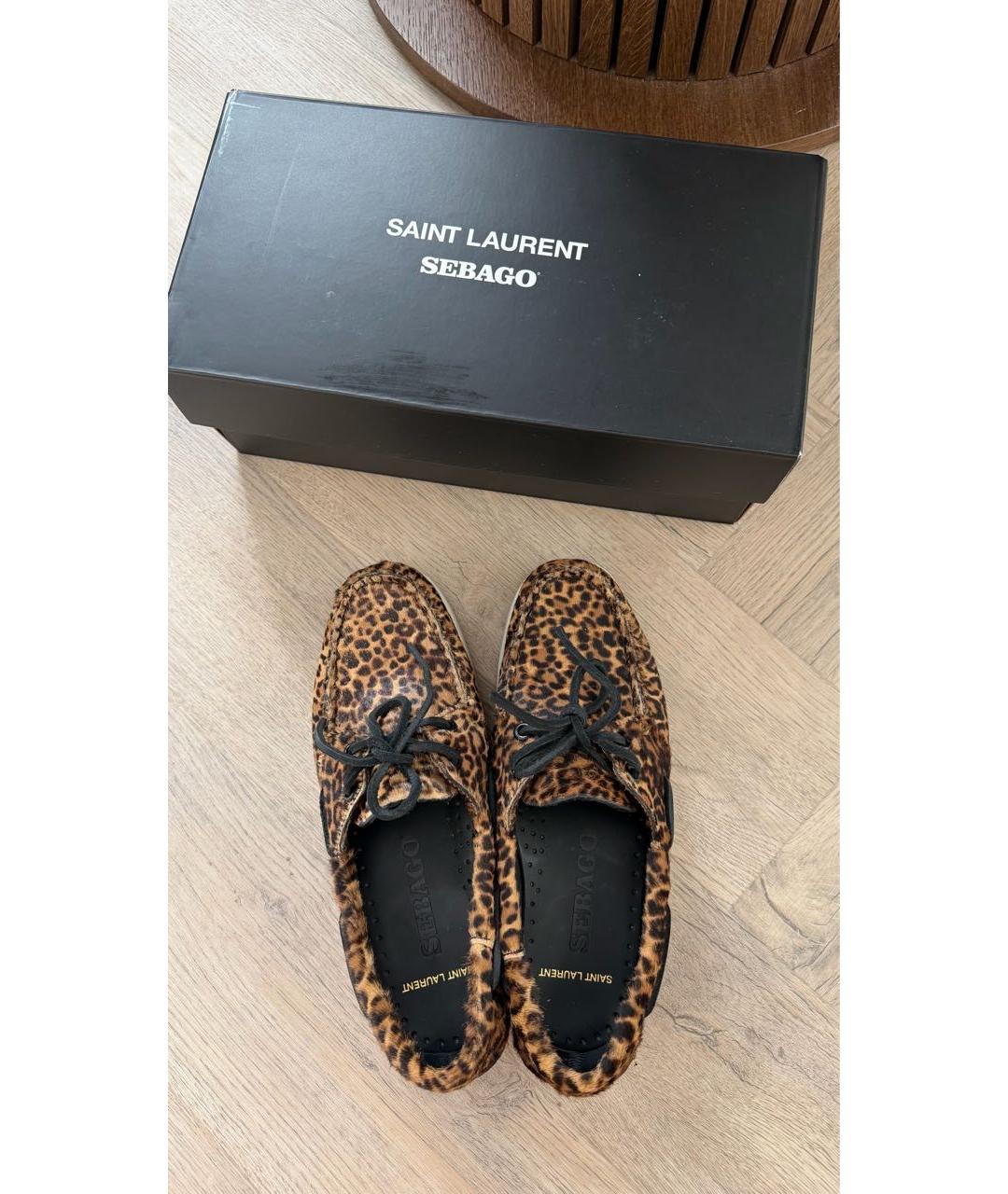 SAINT LAURENT Мульти мокасины, фото 3