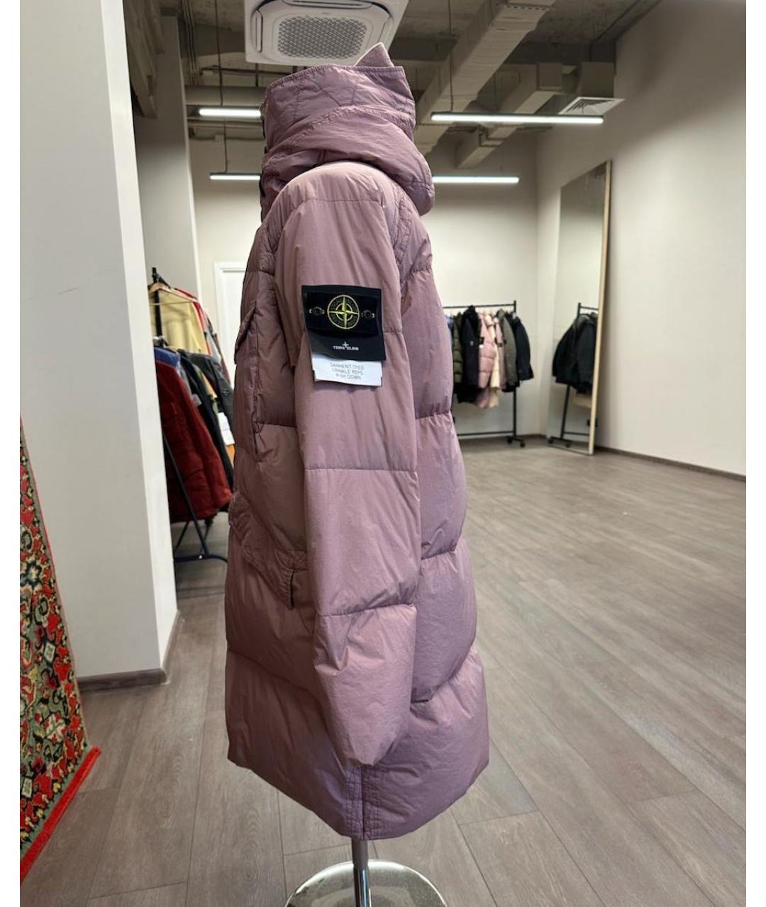 STONE ISLAND Коралловая полиэстеровая куртка, фото 2