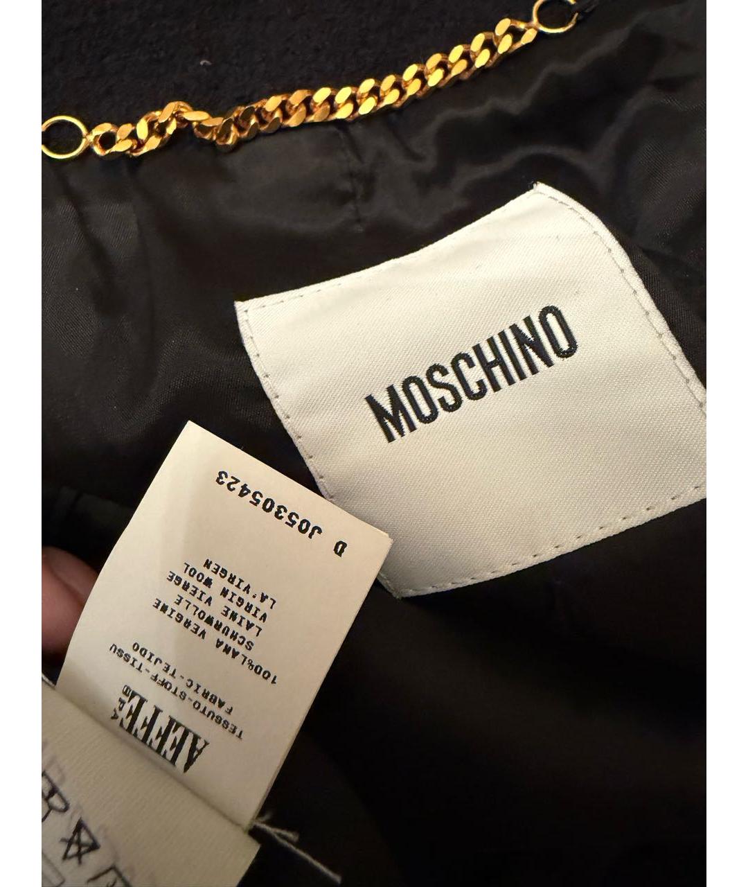 MOSCHINO Черный шерстяной костюм с юбками, фото 5