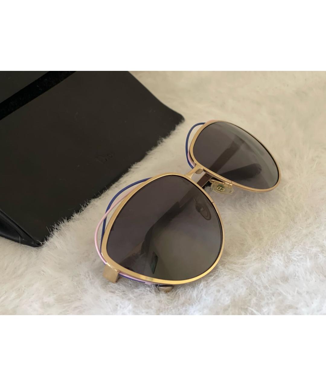 CHRISTIAN DIOR Мульти металлические солнцезащитные очки, фото 4