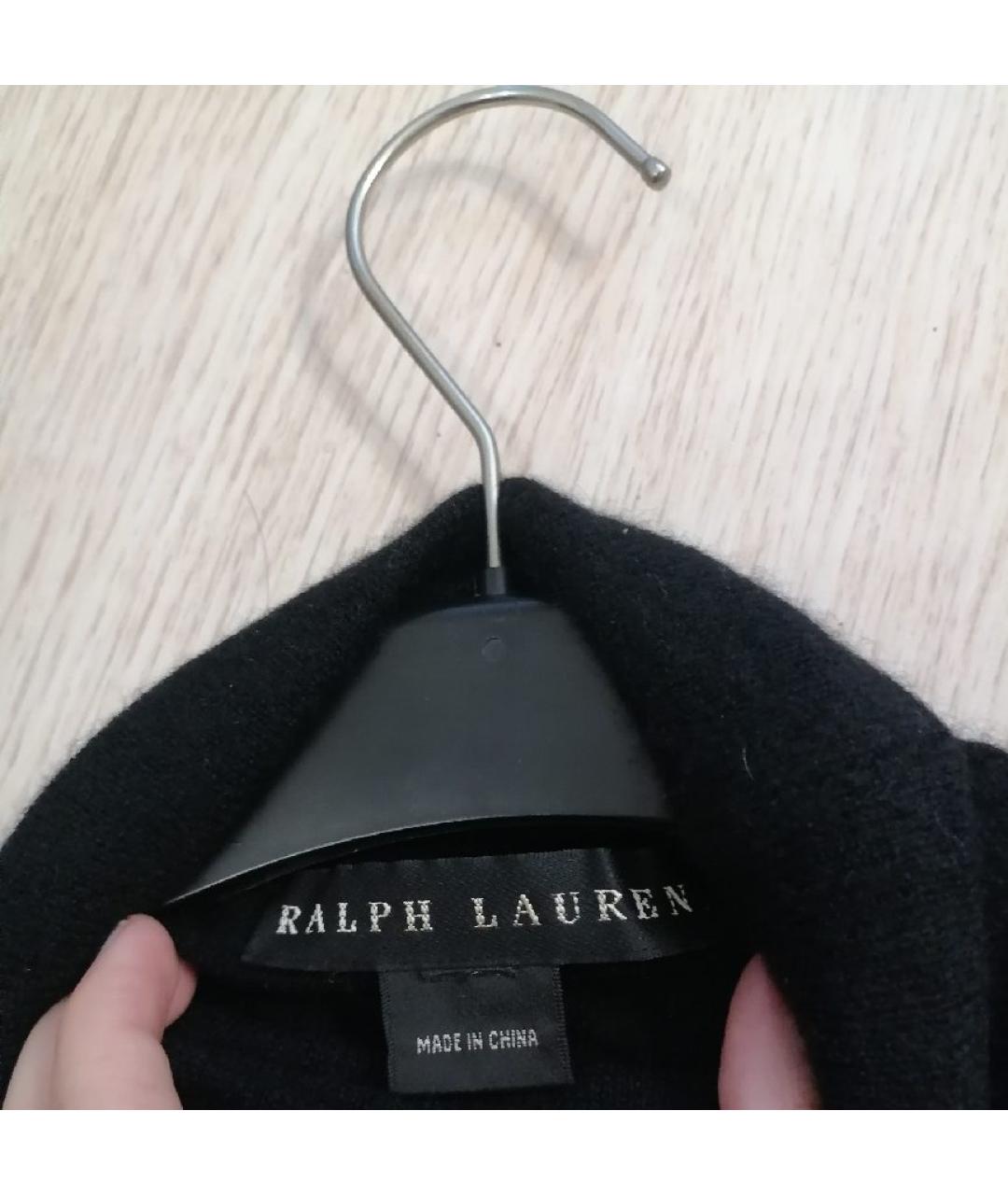 RALPH LAUREN Черная кашемировая водолазка, фото 3