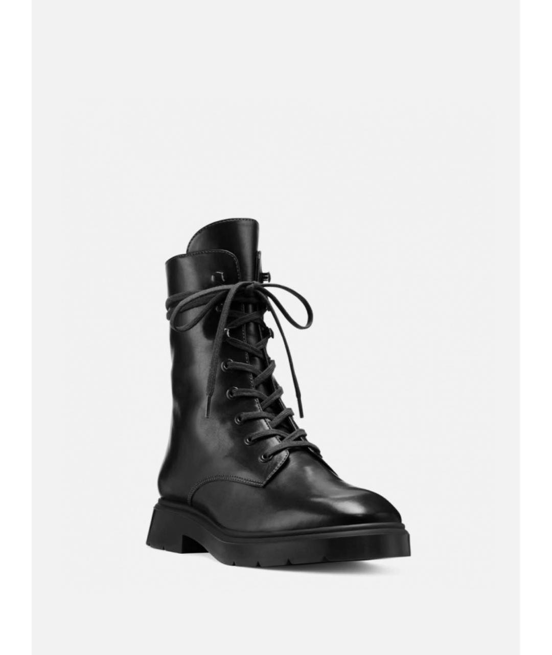 STUART WEITZMAN Черные кожаные ботинки, фото 7