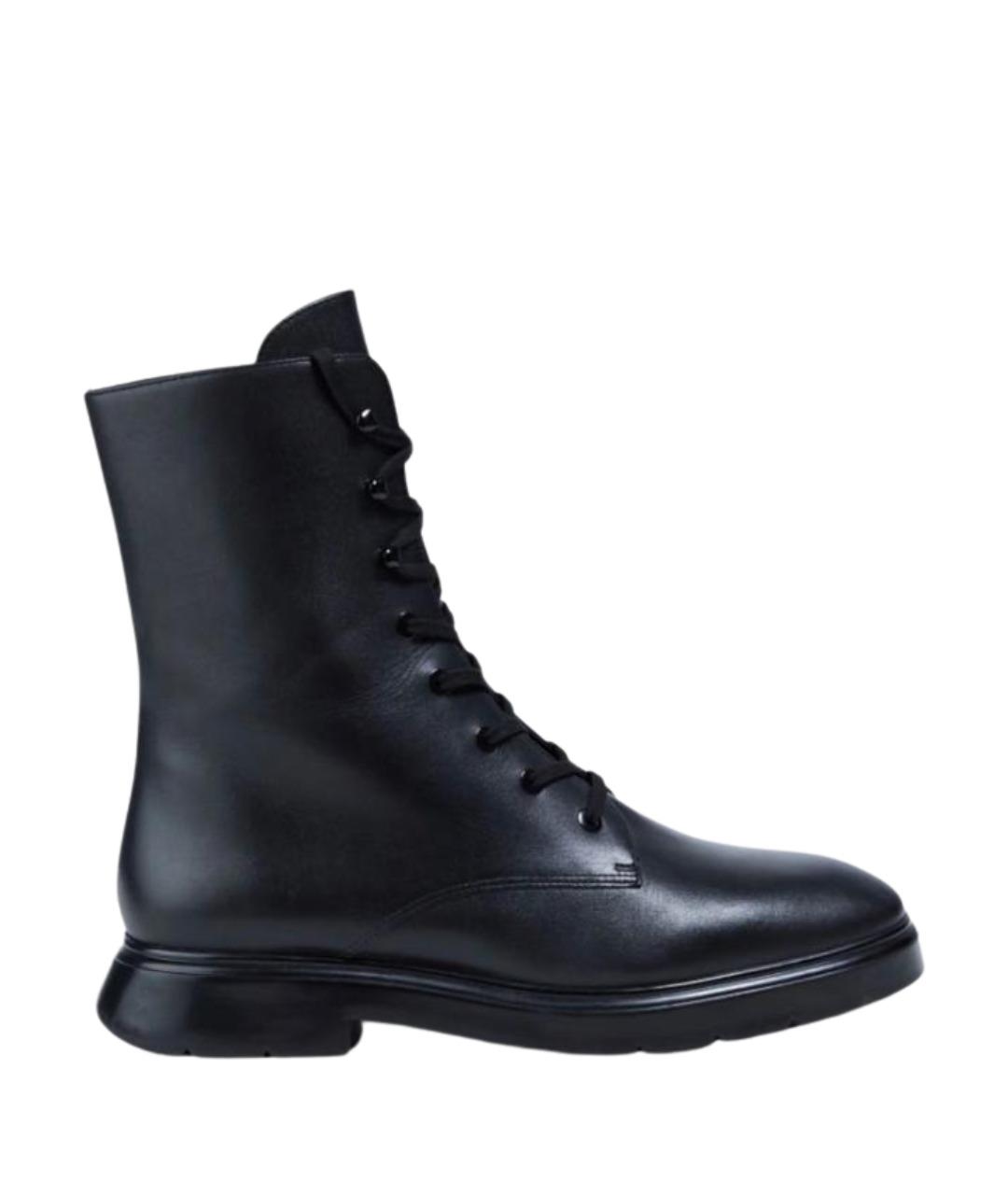 STUART WEITZMAN Черные кожаные ботинки, фото 1