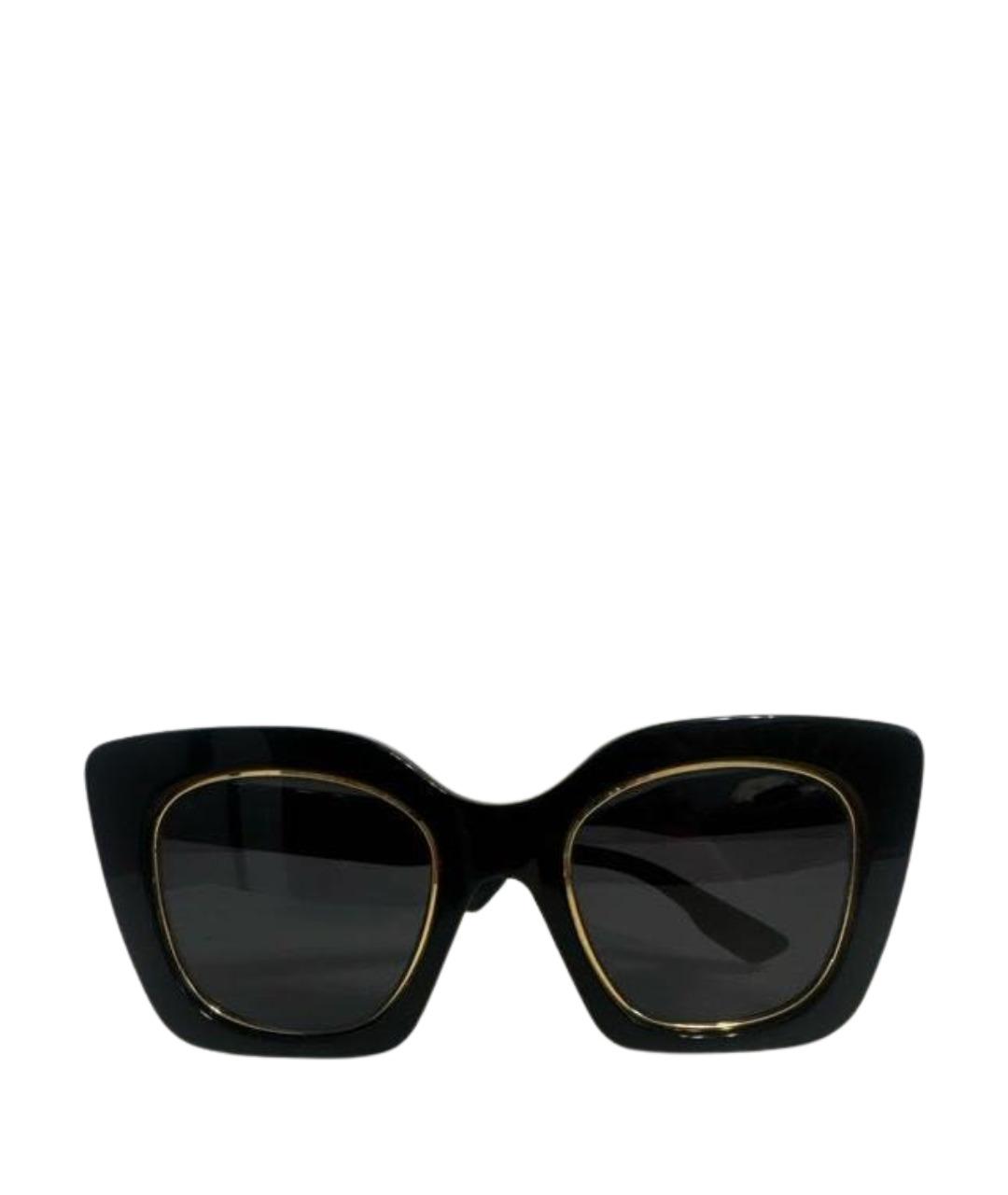 GUCCI Черные пластиковые солнцезащитные очки, фото 1