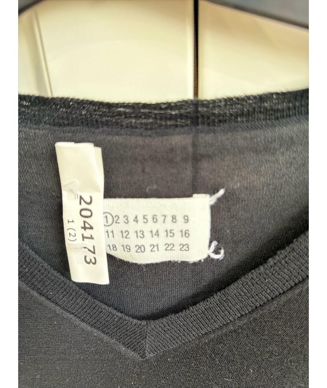 MAISON MARGIELA Черная хлопковая жилетка, фото 3