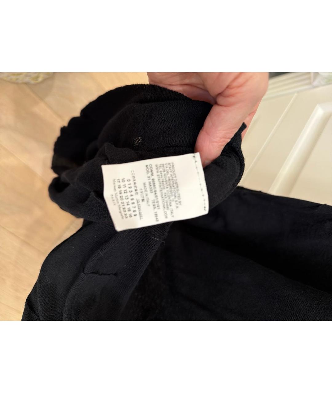 MAISON MARGIELA Черная хлопковая жилетка, фото 4