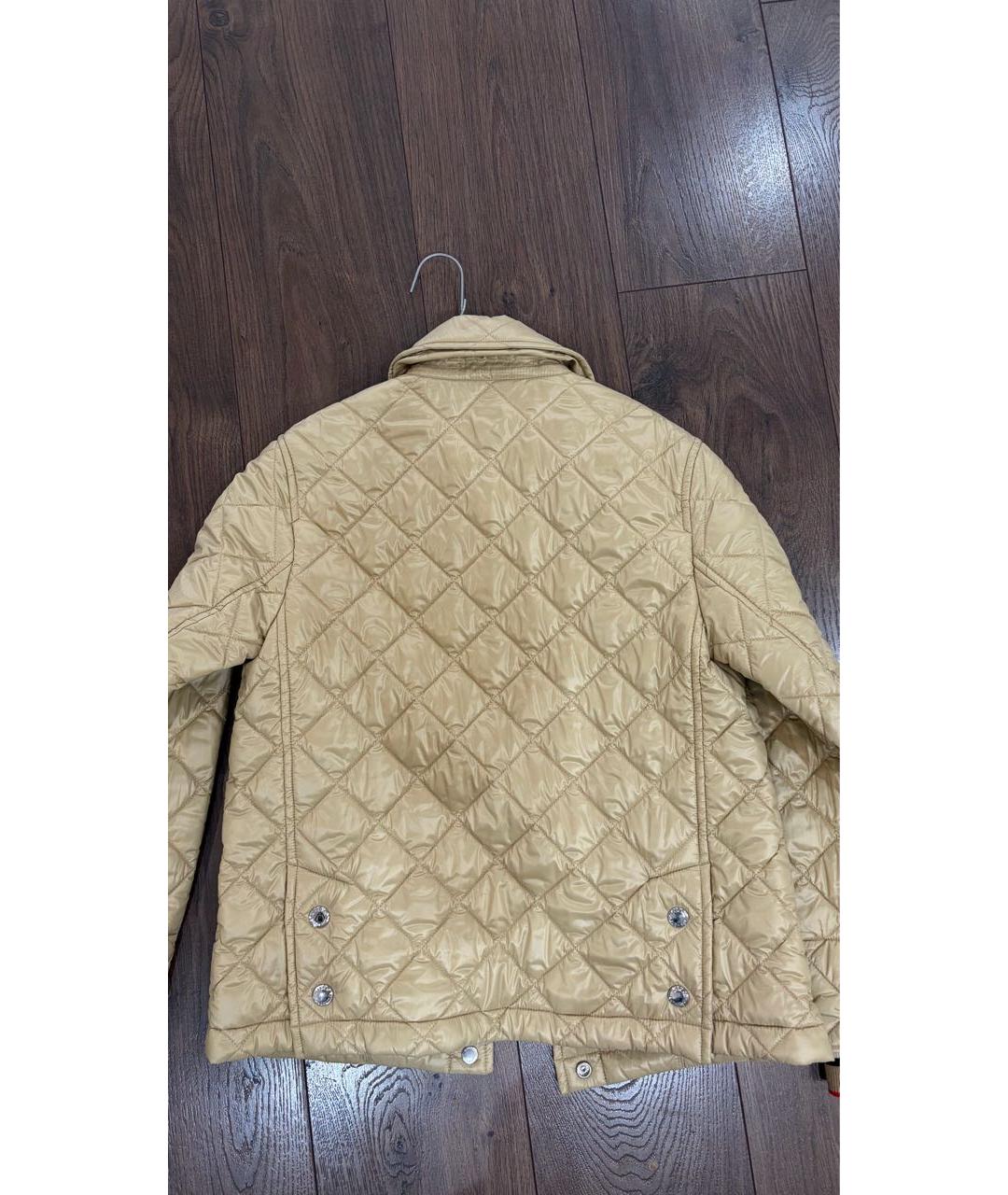 BURBERRY Бежевая полиамидовая куртка, фото 2