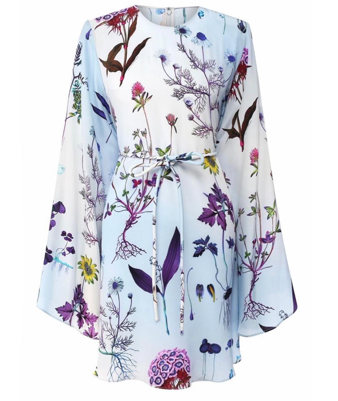 STELLA MCCARTNEY Голубое шелковое повседневное платье, фото 1