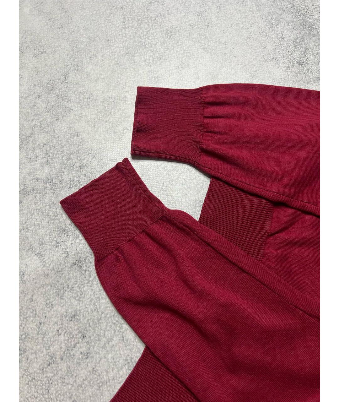 CANALI Бордовый хлопковый джемпер / свитер, фото 5