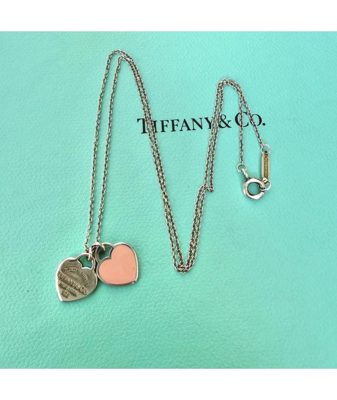 TIFFANY&CO Розовая серебряная подвеска, фото 5