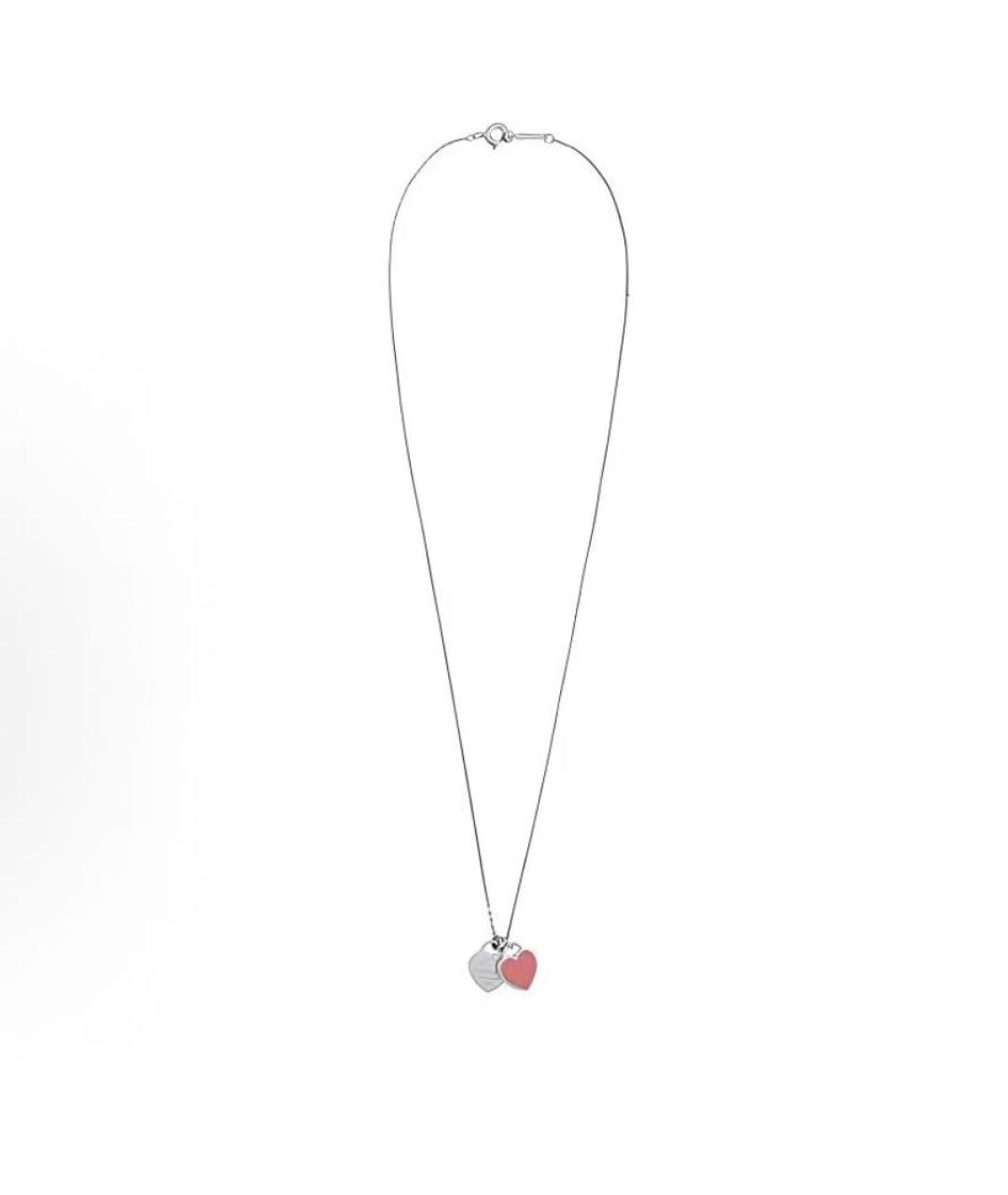 TIFFANY&CO Розовая серебряная подвеска, фото 2