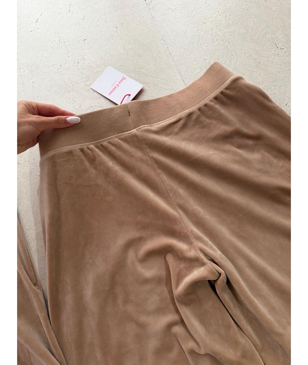 JUICY COUTURE Бежевый велюровый спортивные костюмы, фото 6