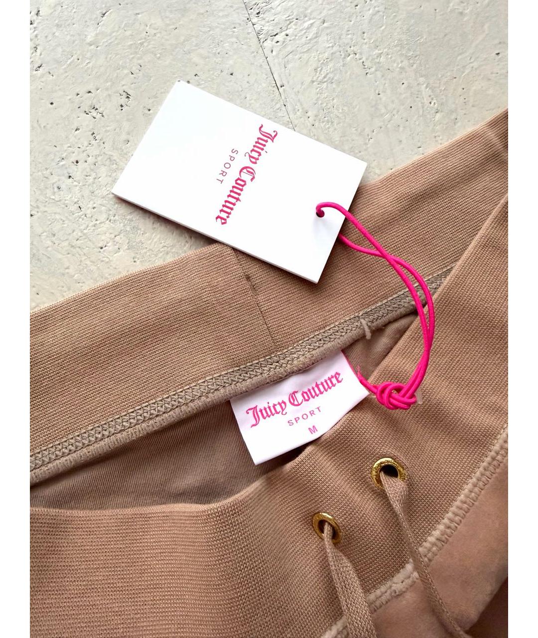 JUICY COUTURE Бежевый велюровый спортивные костюмы, фото 7
