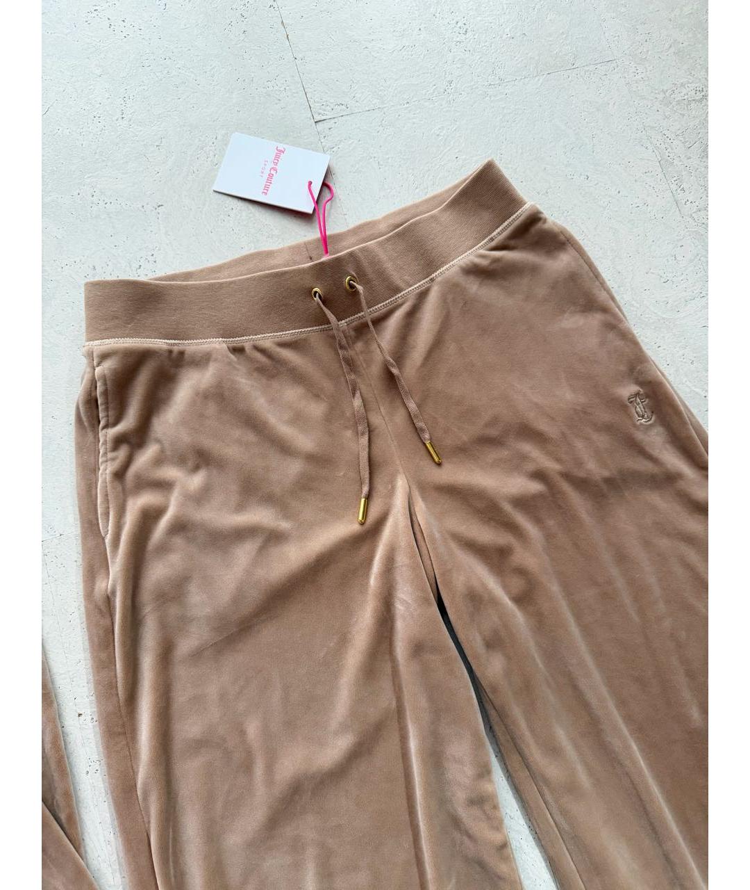 JUICY COUTURE Бежевый велюровый спортивные костюмы, фото 5