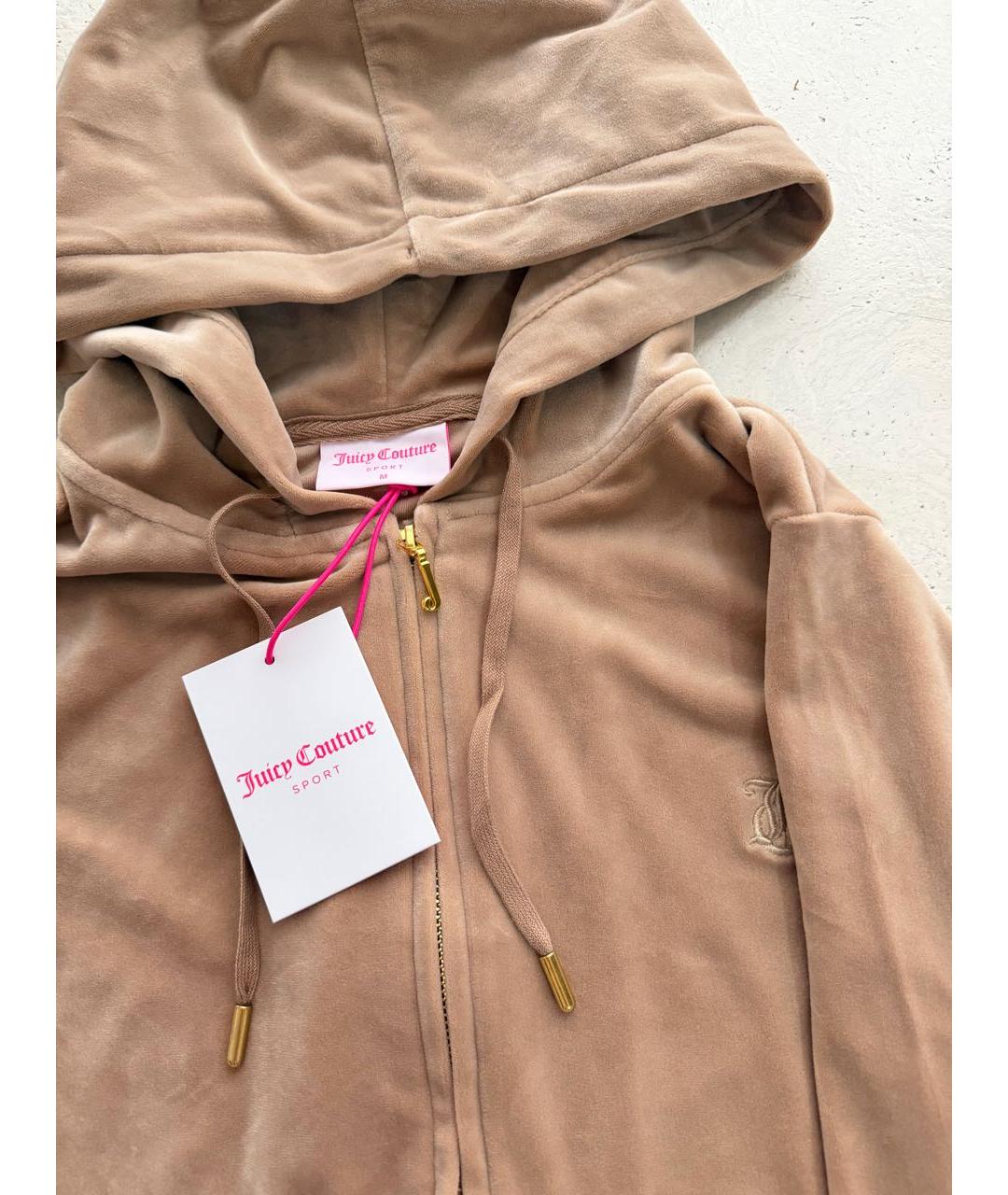 JUICY COUTURE Бежевый велюровый спортивные костюмы, фото 4