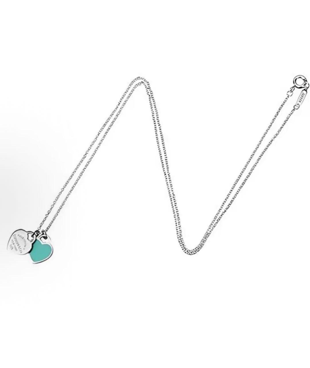 TIFFANY&CO Бирюзовая серебряная подвеска, фото 2