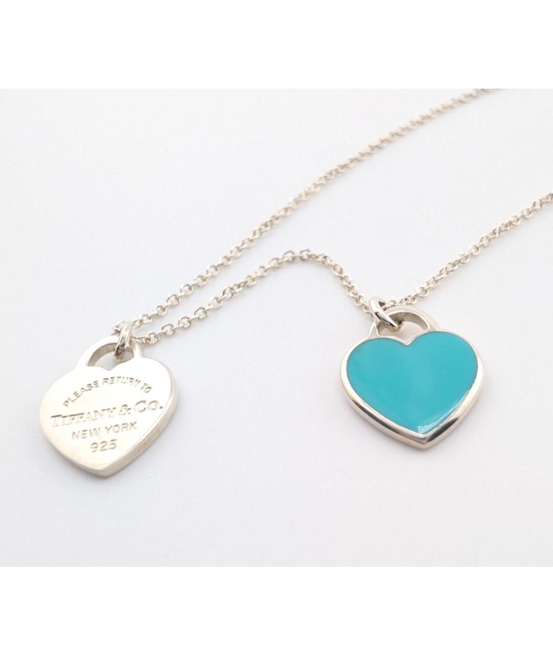 TIFFANY&CO Бирюзовая серебряная подвеска, фото 5