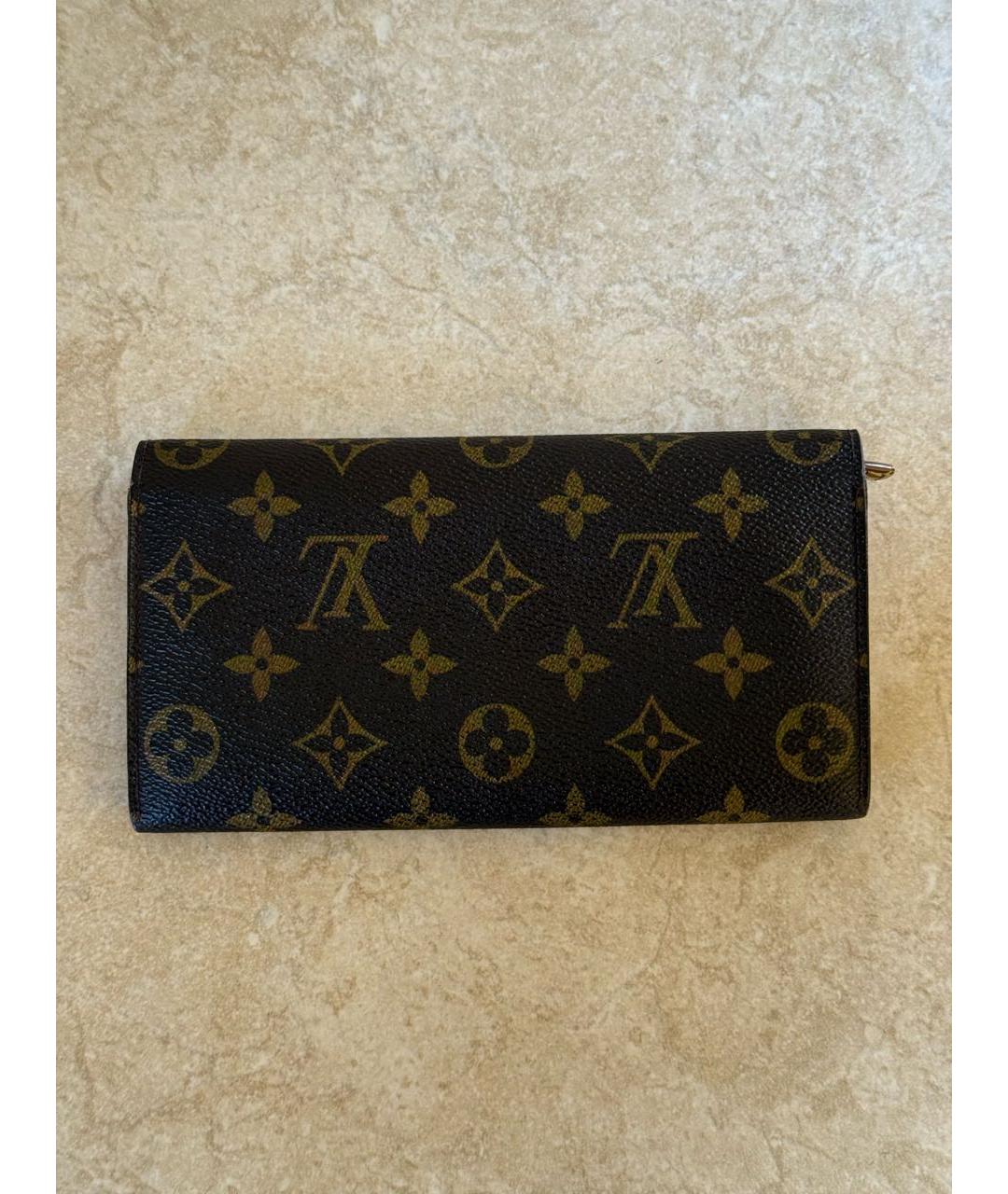 LOUIS VUITTON Коричневый кошелек, фото 2