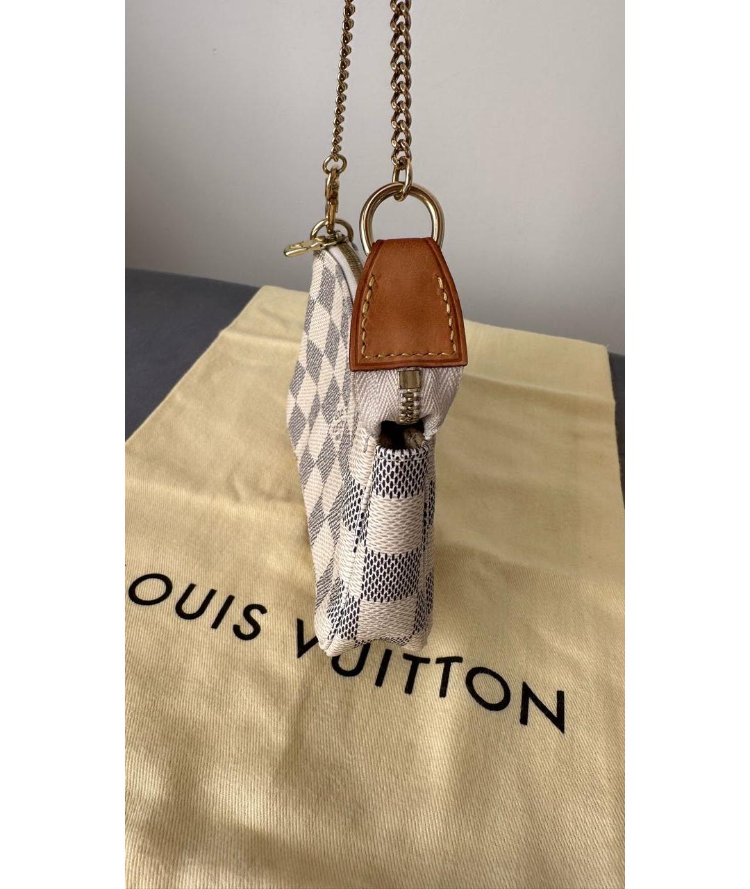 LOUIS VUITTON Бежевая сумка с короткими ручками из канвы, фото 3