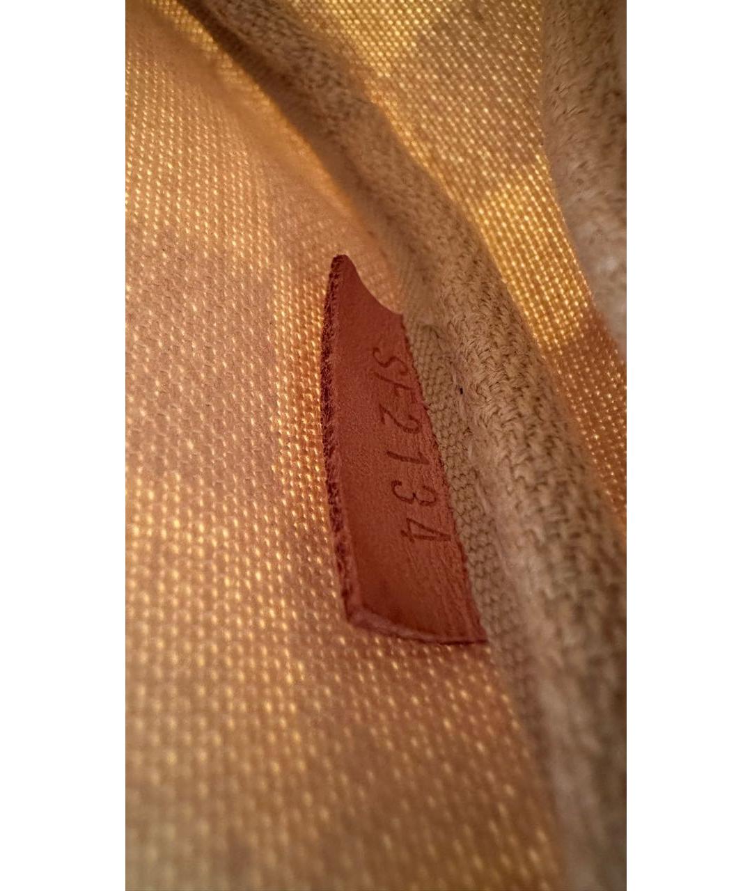 LOUIS VUITTON Бежевая сумка с короткими ручками из канвы, фото 5