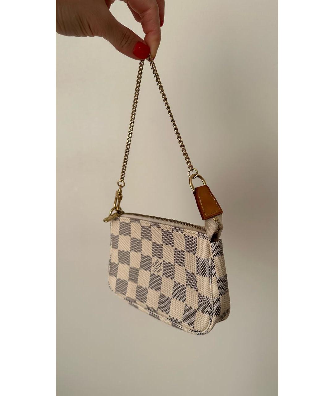 LOUIS VUITTON Бежевая сумка с короткими ручками из канвы, фото 2