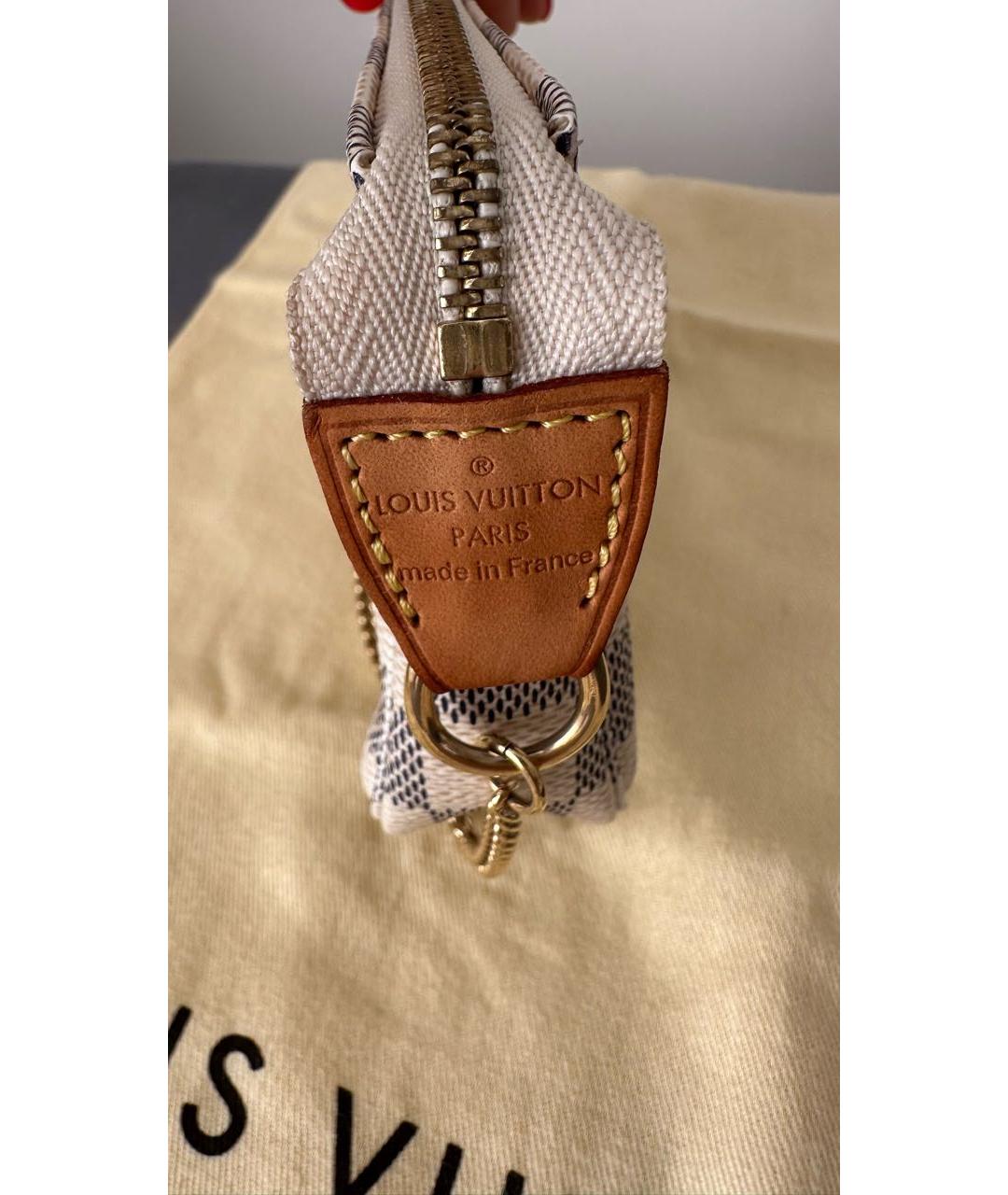 LOUIS VUITTON Бежевая сумка с короткими ручками из канвы, фото 6