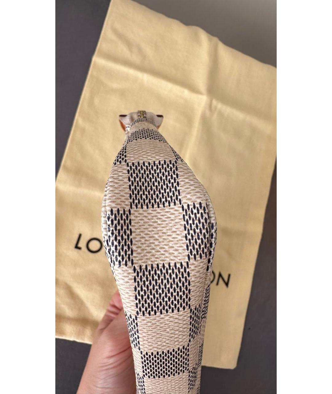 LOUIS VUITTON Бежевая сумка с короткими ручками из канвы, фото 4