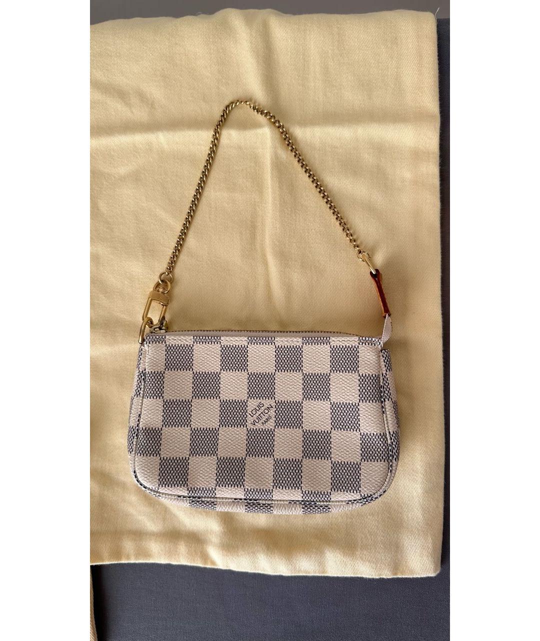 LOUIS VUITTON Бежевая сумка с короткими ручками из канвы, фото 9