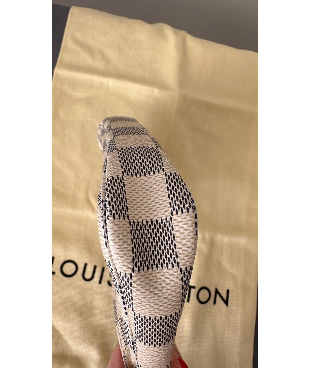 LOUIS VUITTON Бежевая сумка с короткими ручками из канвы, фото 7
