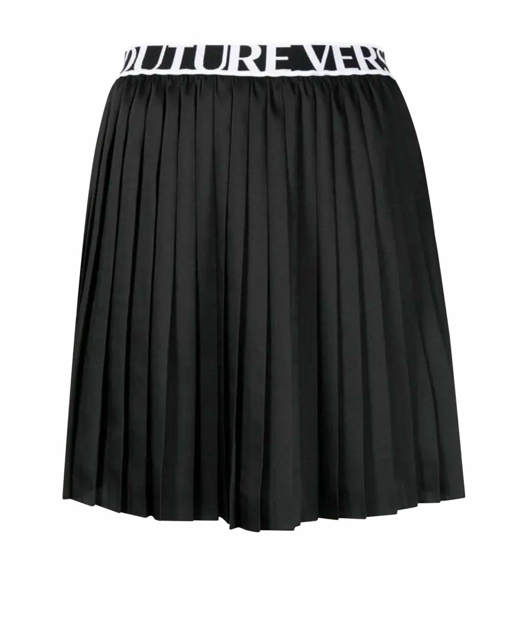 VERSACE JEANS COUTURE Черная полиэстеровая юбка миди, фото 1