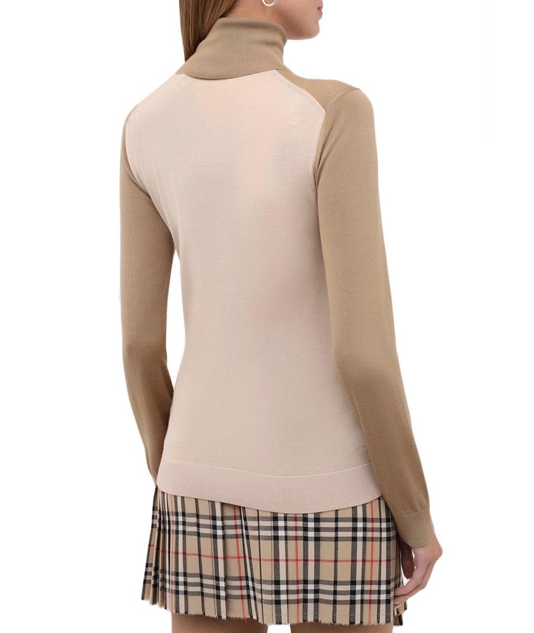 BURBERRY Бежевая шерстяная водолазка, фото 3