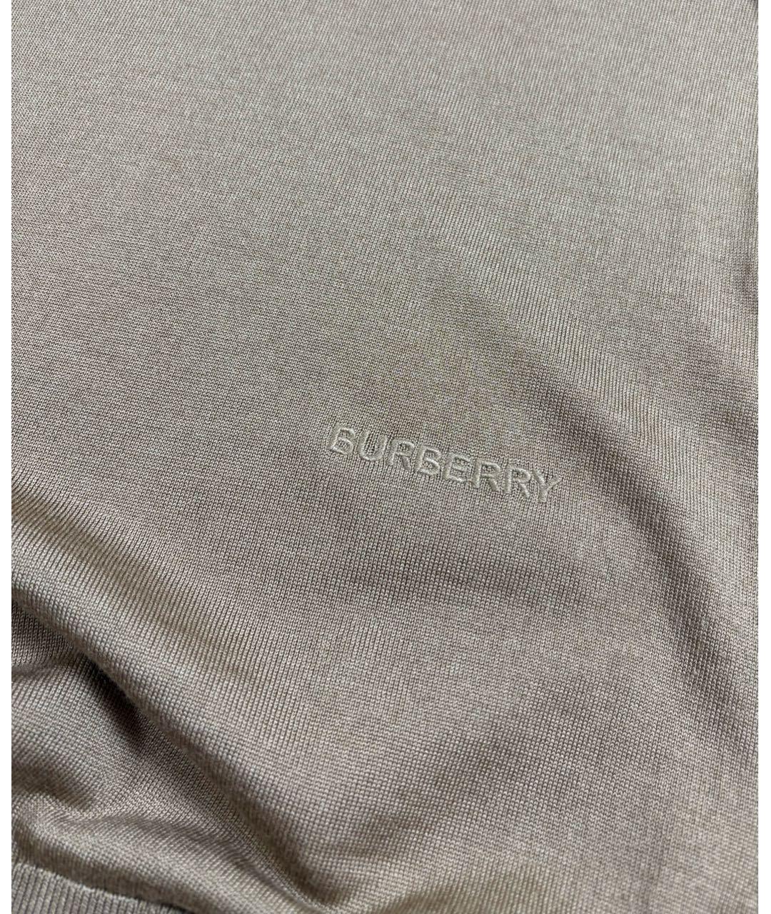 BURBERRY Бежевая шерстяная водолазка, фото 6