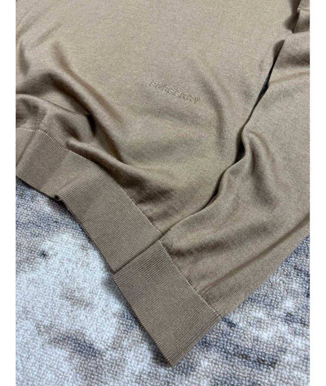 BURBERRY Бежевая шерстяная водолазка, фото 5