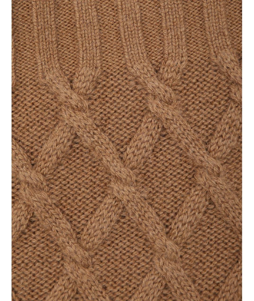 MAX MARA Бежевая шерстяная юбка макси, фото 4