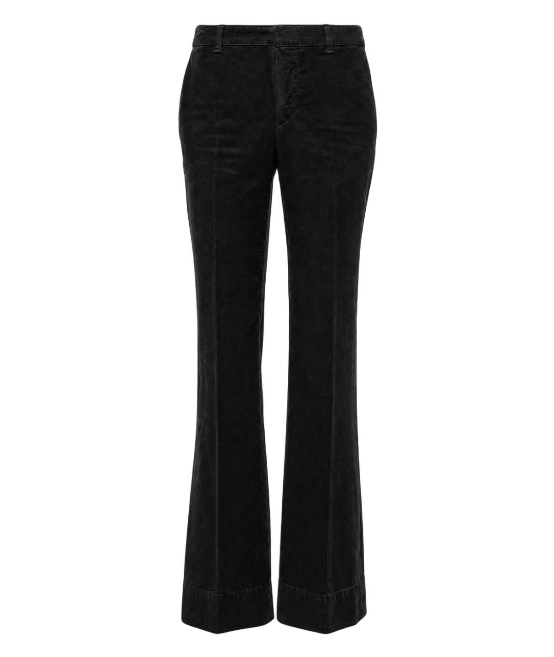 SAINT LAURENT Черные хлопковые прямые джинсы, фото 7