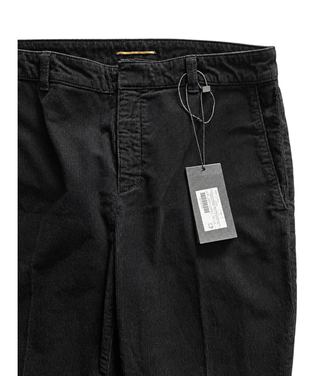 SAINT LAURENT Черные хлопковые прямые джинсы, фото 6