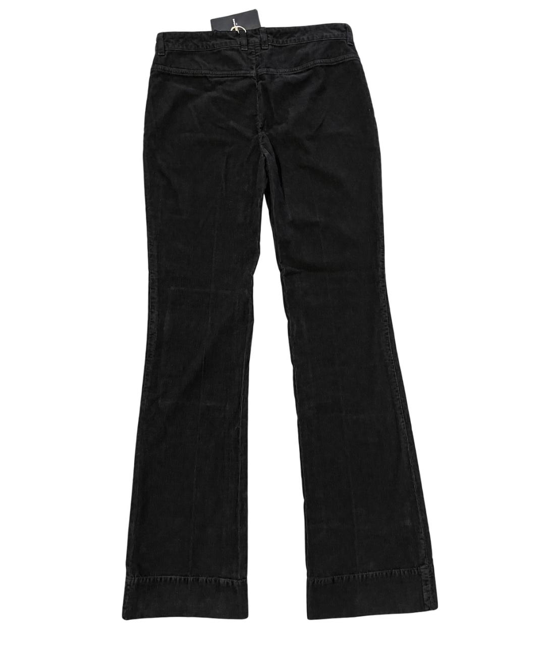 SAINT LAURENT Черные хлопковые прямые джинсы, фото 4