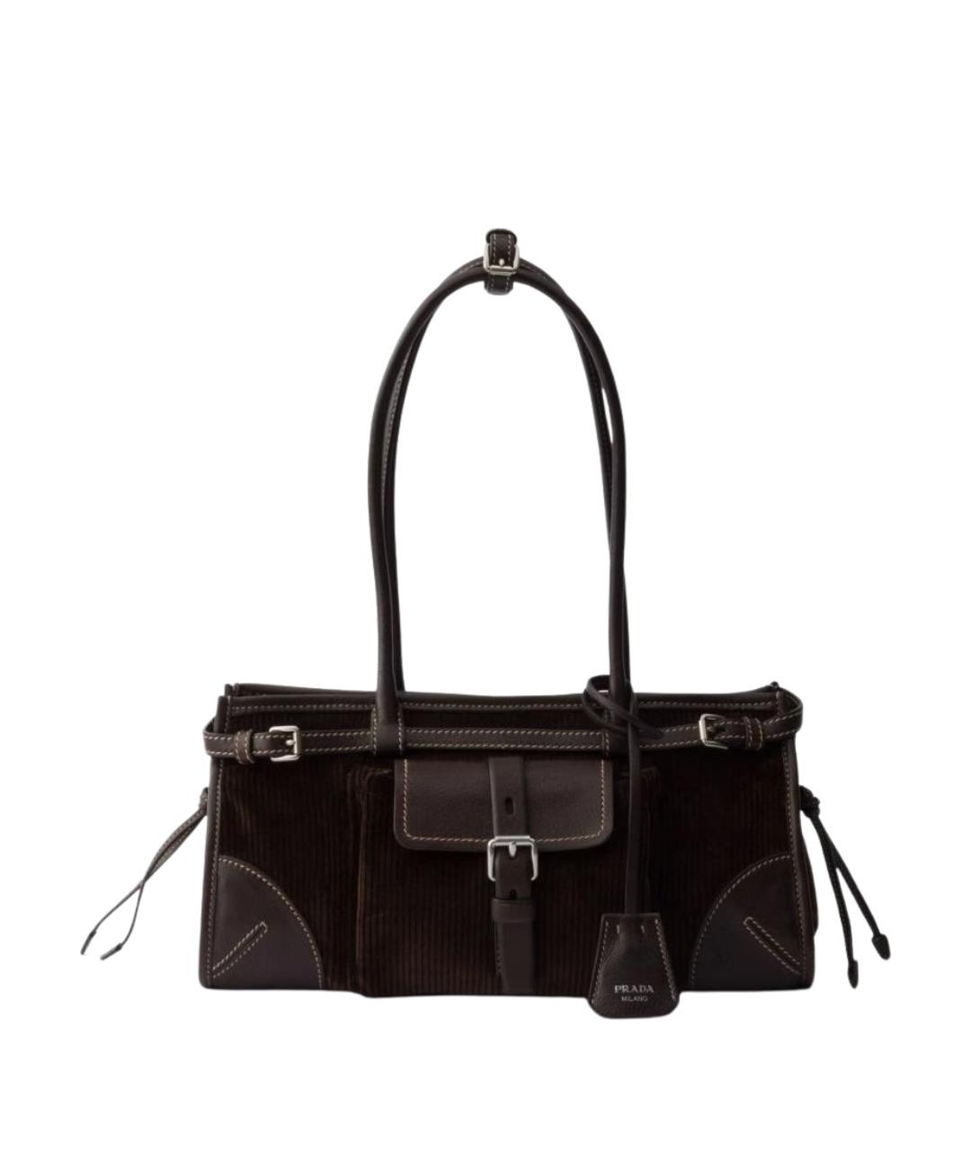 PRADA Коричневая хлопковая сумка через плечо, фото 1