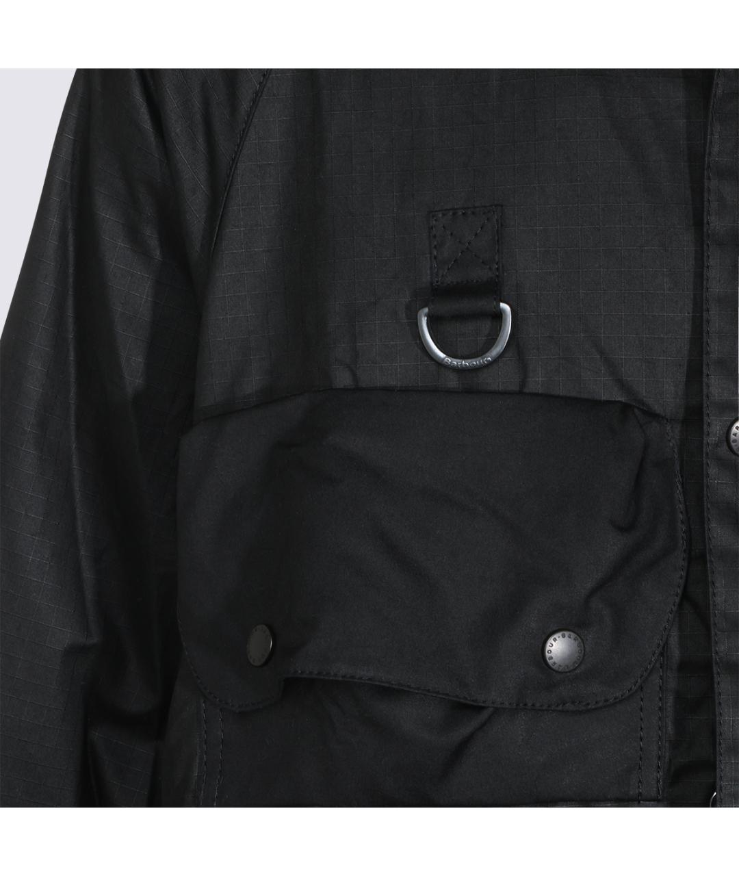 BARBOUR Черная хлопковая куртка, фото 3