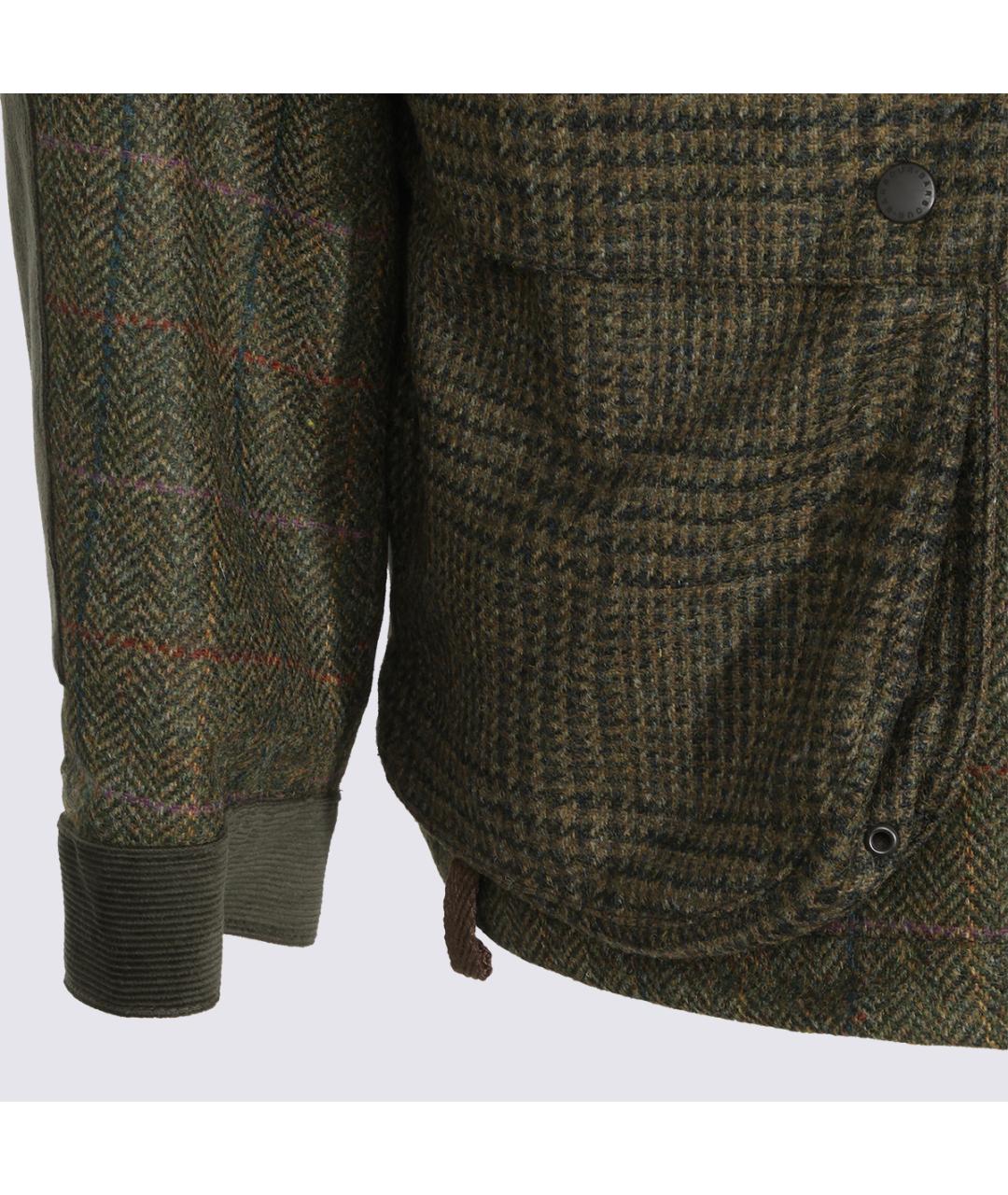 BARBOUR Зеленая шерстяная куртка, фото 3